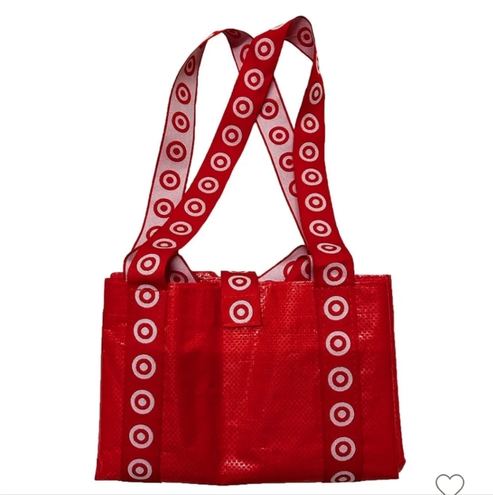 XL Target RUN Reuable Tote Bag Red Bulleye logo pack of 2